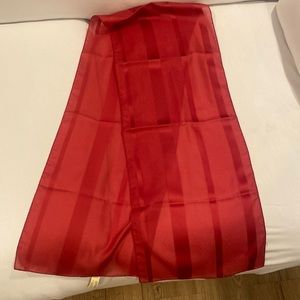 Women’s beautiful Italian scarf with a subtle stripe and polkadot design